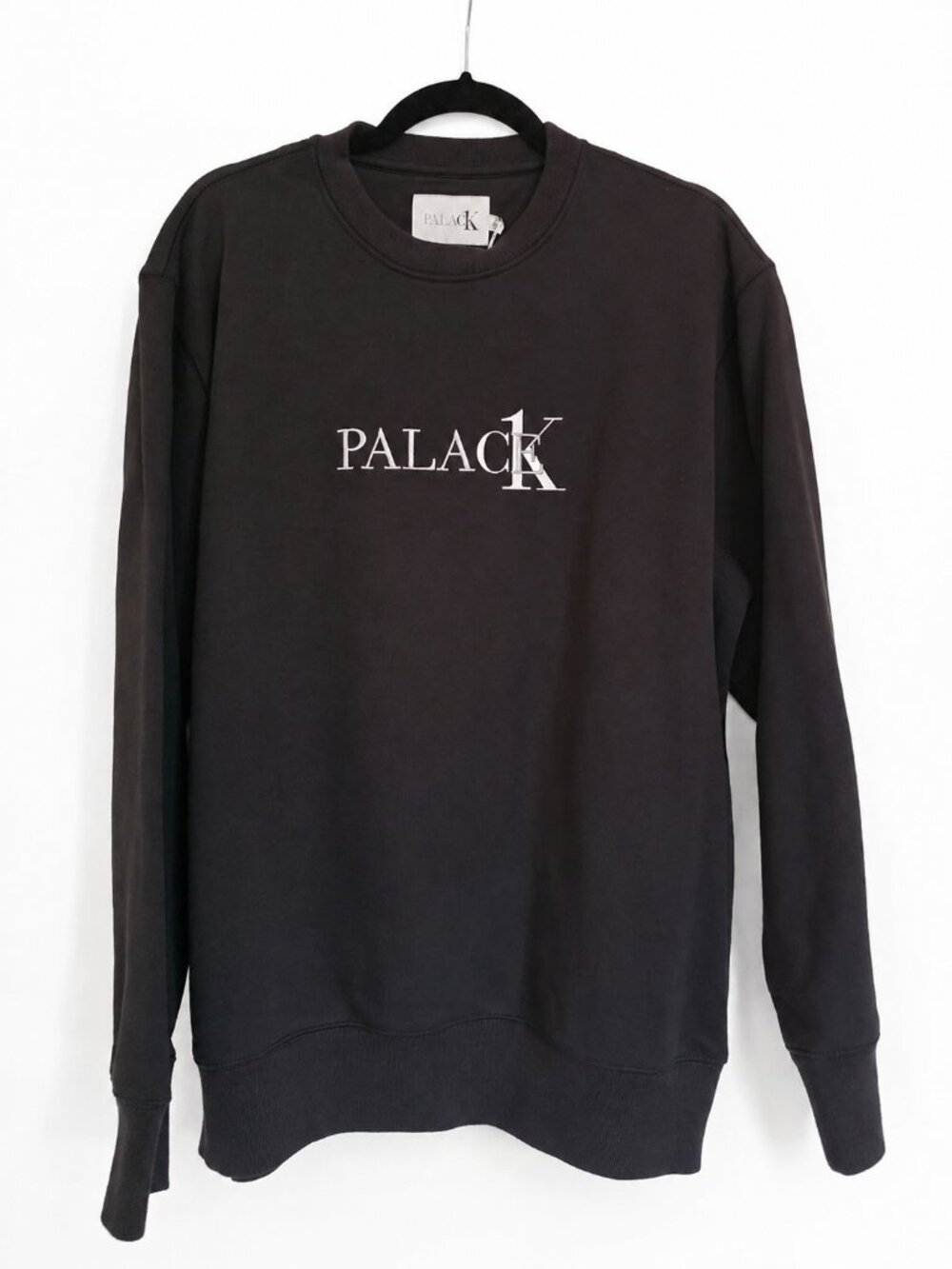 PALACE x CALVIN KLEIN CK1 Crewneck Sweatshirt Black Large NWT